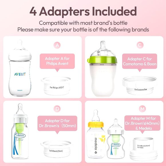 Portable Bottle Warmer, w-maxa Fast Baby Bottle Warmer for Travel Glass Bottle - Picture 7 of 9